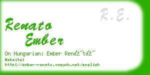 renato ember business card